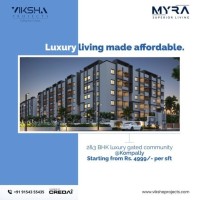 3 bhk Flats for sale in Kompally  Myra Project